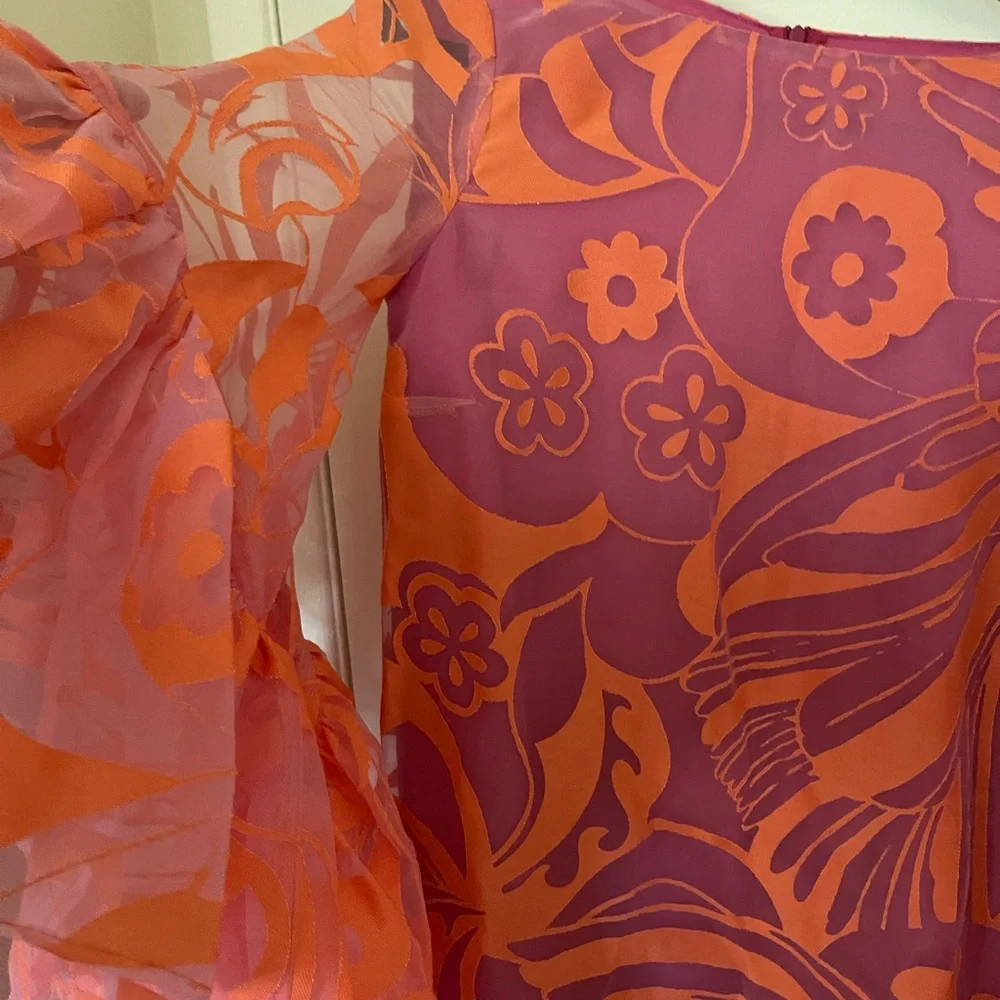Trina Turk Everly Mini – Pink/Orange Statement Dress **SOLD~OUT** - Picture 4 of 10
